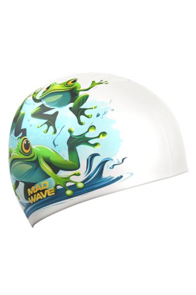 Лот: 25240930. Фото: 1. Силиконовая шапочка Mad Wave Frogs... Плавание
