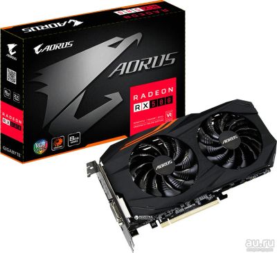 Лот: 13640208. Фото: 1. gigabyte radeon rx 580 8gb ddr5... Видеокарты