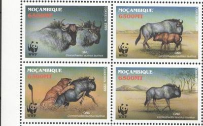 Лот: 10541337. Фото: 1. Мозамбик WWF 1999 пс сц MNH. Марки