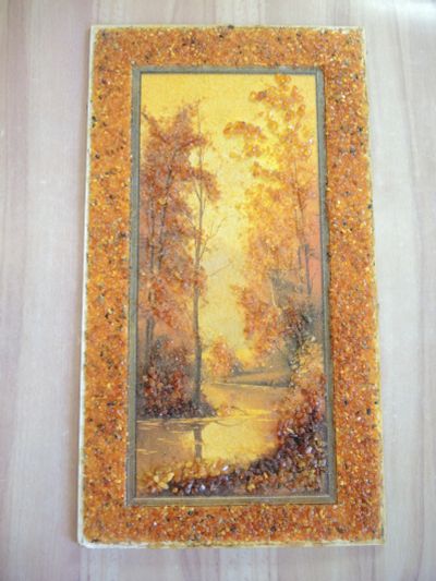 Лот: 25704068. Фото: 1. большая картина панно из камня... Рамки, багет