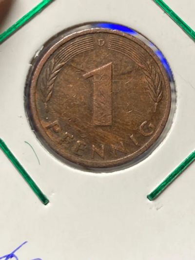 Лот: 19953503. Фото: 1. Германия 1 пфенниг, 1976 Отметка... Германия и Австрия