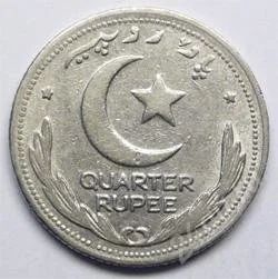Лот: 74445. Фото: 1. Пакистан. 1/4 рупии 1949г. Редкость... Ближний восток