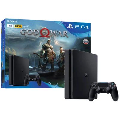 Лот: 11723558. Фото: 1. Sony Playstation 4 Slim Black... Консоли