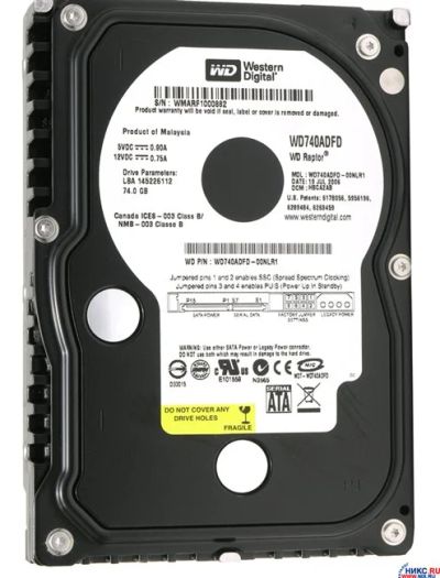 Лот: 8425132. Фото: 1. Жесткий диск Western Digital Raptor... Жёсткие диски