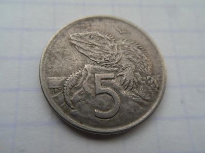 Лот: 8835859. Фото: 1. Новая Зеландия 5 центов 1970. Австралия и Океания