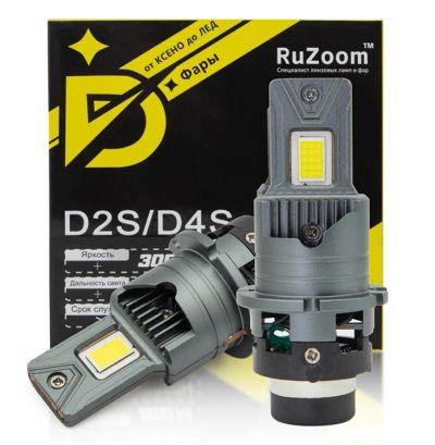 Лот: 25804847. Фото: 1. Лампа HID D2 D2S D2R LED RuZoom... Оптика и освещение