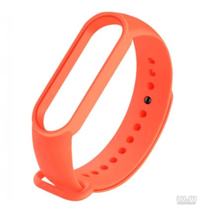 Лот: 18002612. Фото: 1. Ремешок для Xiaomi Mi Band 5 оранжевый... Смарт-часы, фитнес-браслеты, аксессуары