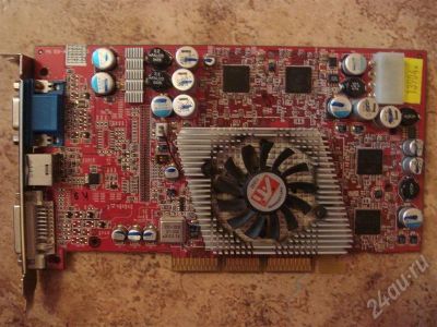 Лот: 578386. Фото: 1. Видеокарта AGP Radeon 9800Pro... Видеокарты
