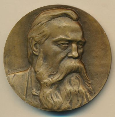 Лот: 17893924. Фото: 1. СССР Медаль 1973 Фридрих Энгельс... Памятные медали