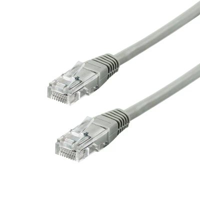Лот: 22980731. Фото: 1. Патч-корд литой UTP 5е 2м серый... Сетевые кабели
