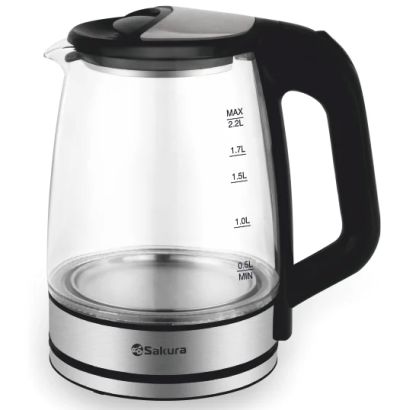 Лот: 14778414. Фото: 1. Чайник 2,2л Sakura SA-2722BK. Чайники, кофемашины, кулеры