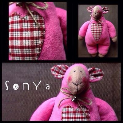 Лот: 4409591. Фото: 1. Овечка Sonya. Авторские куклы, игрушки, поделки