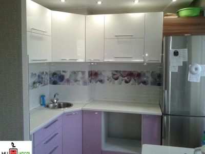 Лот: 7430916. Фото: 1. Кухня фиолетовый глянец 3 м. Кухонные гарнитуры