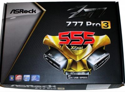 Лот: 9257288. Фото: 1. Материнская плата Asrock Z77 Pro3. Материнские платы