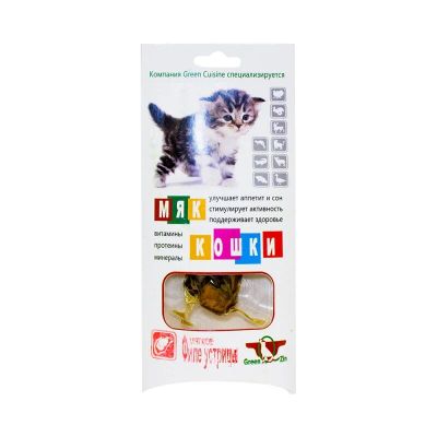 Лот: 10399555. Фото: 1. лакомство Green Qzin Мяккошки... Корма