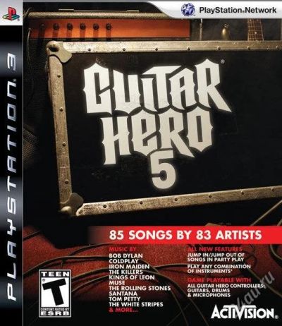 Лот: 1449653. Фото: 1. продам guitar hero 5 PS3. Игры для консолей