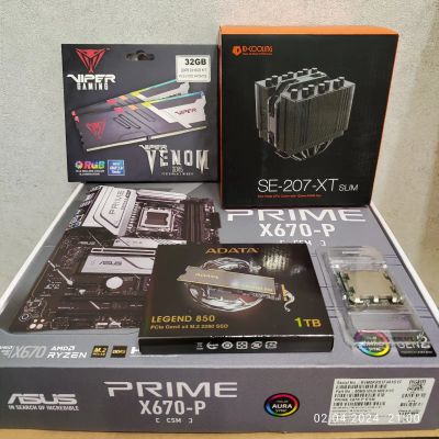 Лот: 21770040. Фото: 1. Новый комплект Ryzen 7 7800X 3D... Комплекты запчастей