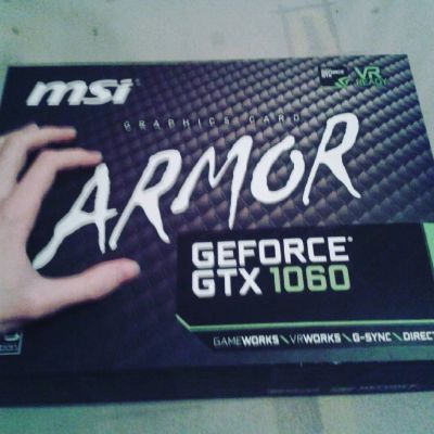 Лот: 14562350. Фото: 1. MSI ARMOR Nvidia GTX 1060 6 GB. Видеокарты