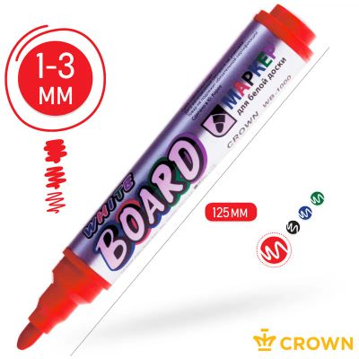 Лот: 20656396. Фото: 1. Маркер для доски CROWN ""Multi... Ручки, карандаши, маркеры