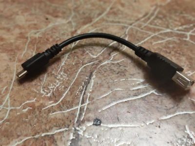 Лот: 18107958. Фото: 1. Кабель OTG USB microUSB. Дата-кабели, переходники