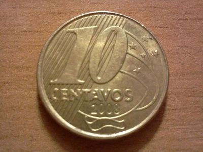 Лот: 6565430. Фото: 1. 10 сентаво бразилия. Америка