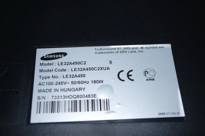 Лот: 13929634. Фото: 1. ЖК-телевизор 32" Samsung le32a450... Телевизоры