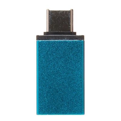 Лот: 21259255. Фото: 1. Адаптер - OTG Type-C/USB (blue... Дата-кабели, переходники