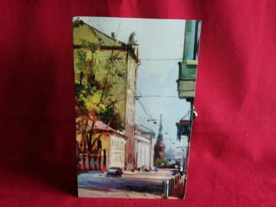 Лот: 4170561. Фото: 1. Ключница-шкафчик "Московский пейзаж... Аксессуары