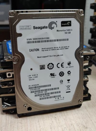 Лот: 20747365. Фото: 1. Жесткий диск HDD/2.5"/160 Гб/5400... Жёсткие диски (HDD)