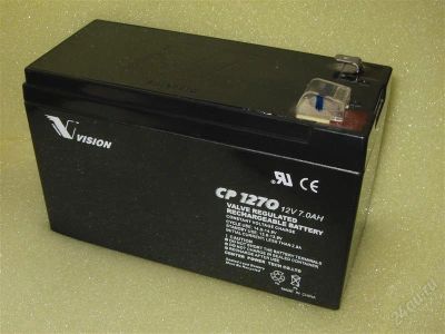 Лот: 846933. Фото: 1. Аккумулятор 12 v 7 Ah Б/У (для... ИБП, аккумуляторы для ИБП