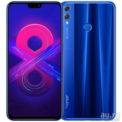 Лот: 13037928. Фото: 1. Huawei Honor 8X синий, дисплей... Смартфоны