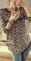 Лот: 3566917. Фото: 1. Блузка леопард. Блузы, рубашки