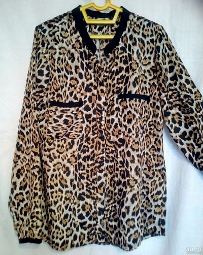 Лот: 16204218. Фото: 1. Блузка, тигриный принт, р.s. Блузы, рубашки