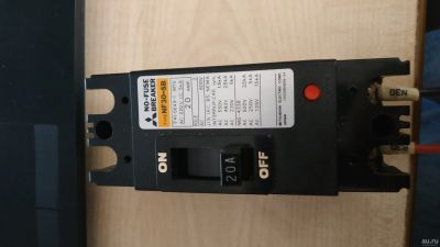Лот: 13493411. Фото: 1. NF30-SB 20А Mitsubishi выключатель... Автоматы, пакетники, предохранители