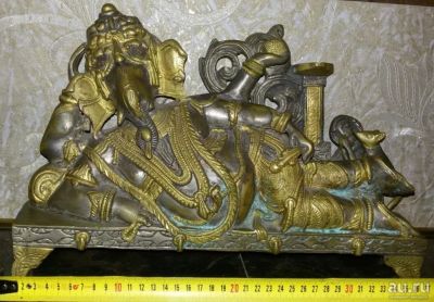 Лот: 14616478. Фото: 1. бронзовая индуистская скульптура... Скульптуры