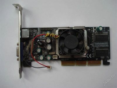 Лот: 1266161. Фото: 1. Видеокарта AGP GeForce FX 5200... Видеокарты