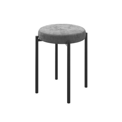 Лот: 23608816. Фото: 1. Табурет BOB, ткань GREY LUX b22... Столы, стулья, обеденные группы