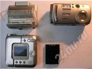 Лот: 265836. Фото: 1. Два цифровика SAMSUNG V4 и NIKON... Цифровые компактные