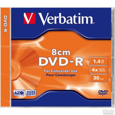 Лот: 15506299. Фото: 1. Диск Verbatim MINI DVD-R 1.4GB... CD, DVD, BluRay