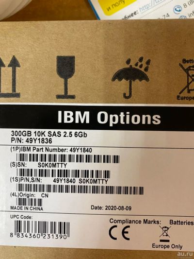 Лот: 18140581. Фото: 1. HDD IBM SAS 300Gb. Жёсткие диски (HDD)