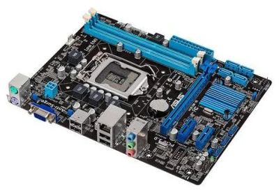 Лот: 4552557. Фото: 1. Мат.плата S1155 H61 Asus H61M-E... Материнские платы