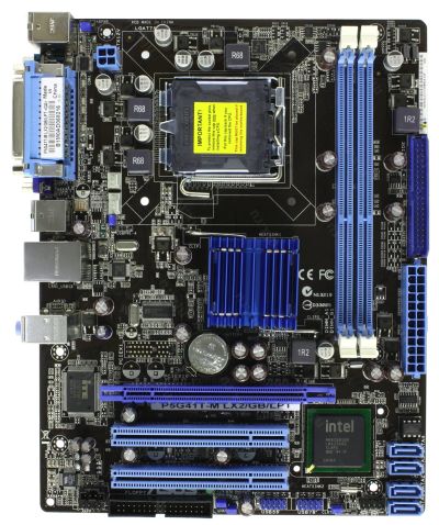 Лот: 17060183. Фото: 1. Хорошая плата под 775: ASUS P5G41T-M... Материнские платы