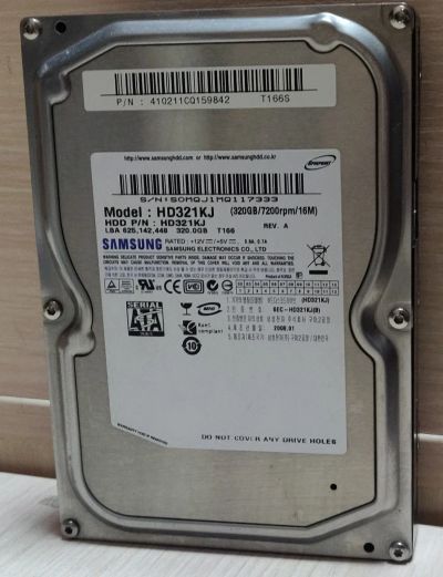 Лот: 18663536. Фото: 1. HDD для компьютера 320 Гб, Sata... Жёсткие диски (HDD)