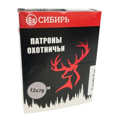 Лот: 25515472. Фото: 1. Патрон 12x76 (Сибирь) МАГНУМ PREMIUM... Патроны