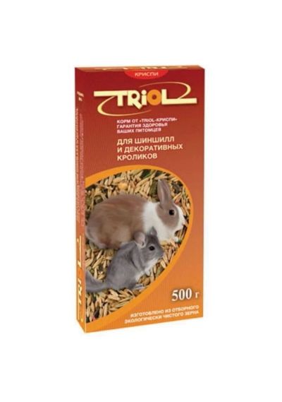 Лот: 5854836. Фото: 1. Корм TRIOL Криспи для шиншилл... Корма