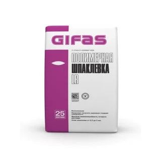 Лот: 7070122. Фото: 1. Шпатлевка "Полимерная GIFAS" 25кг... Смеси, шпатлевки, цемент