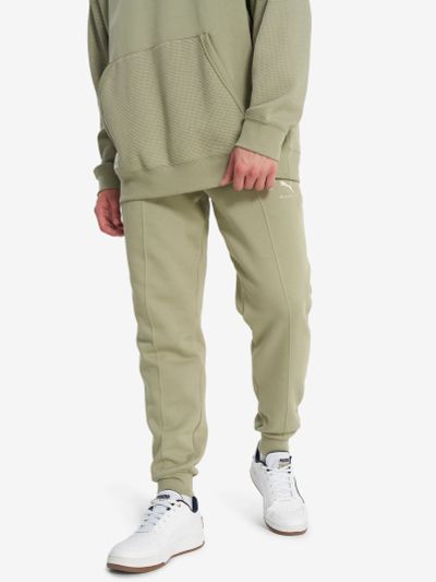 Лот: 25590049. Фото: 1. Брюки мужские PUMA Class, Зеленый. Спортивные брюки, штаны