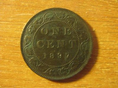 Лот: 10413711. Фото: 1. Канада 1 цент 1897 года. Виктория... Америка