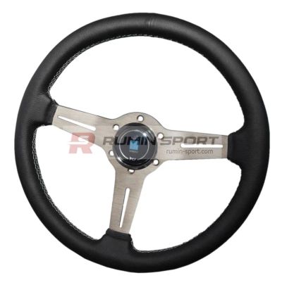 Лот: 4090123. Фото: 1. Спортивный руль NARDI, кожа, черный... Детали тюнинга