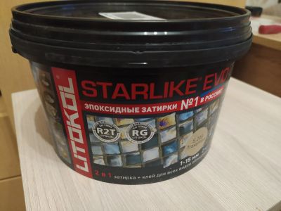 Лот: 21338900. Фото: 1. Эпоксидная затирка Starlike Evo... Смеси, шпатлевки, цемент